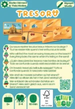 Affiche jeu de société Tresoro thème plage