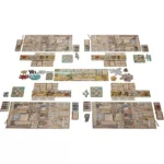 Jeu de société avec plateaux et pions