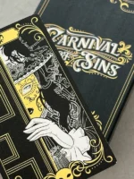 Boîte décorative noire et dorée Carnival of Sins