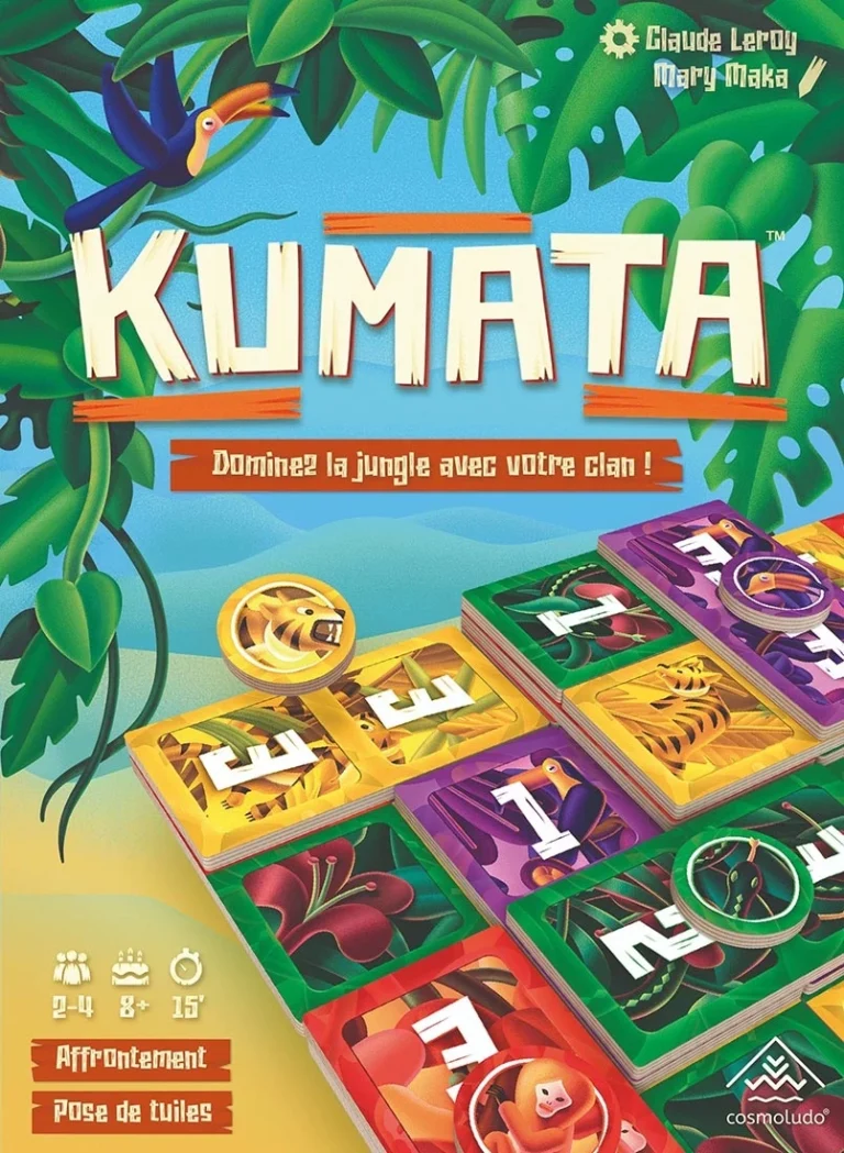 Boîte du jeu Kumata sur thème jungle