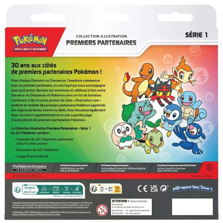 Boîte Pokémon Premiers Partenaires Série 1