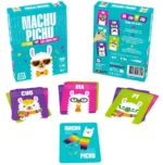 Boîte et cartes du jeu Machu Pichu lamas