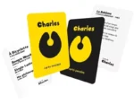 Cartes jeu musical Charles noir et jaune