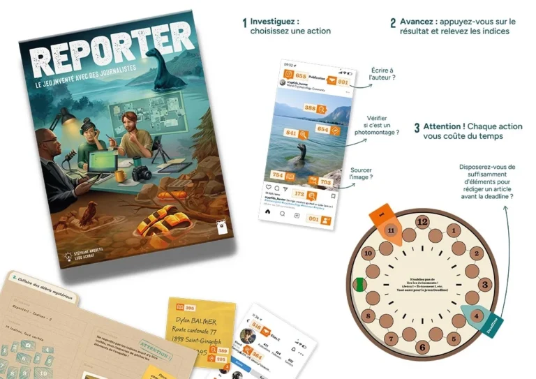 Jeu de société Reporter sur enquête journalistique