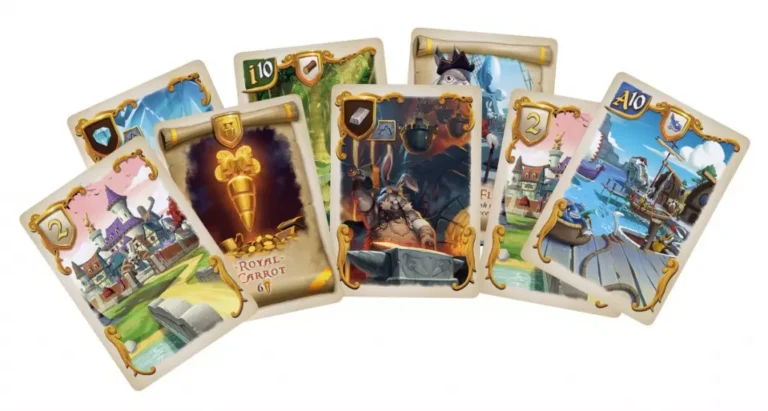 Cartes de jeu illustrées thème fantasy médiéval