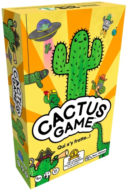 Boîte du jeu Cactus Game illustrée colorée