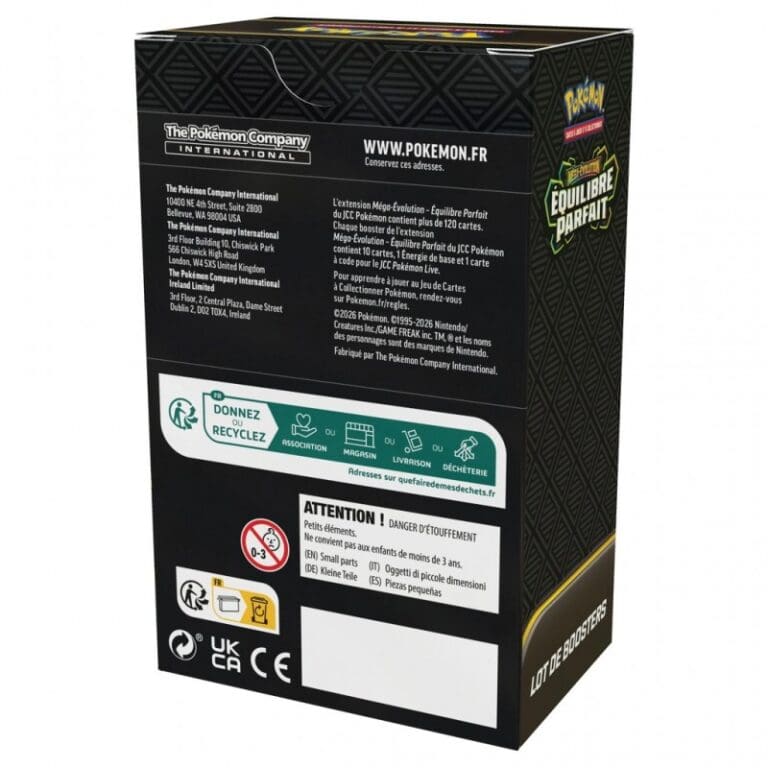 Arrière boîte Pokémon Équilibre Parfait boosters