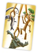 Pinces mécaniques saisissant créatures fantastiques colorées