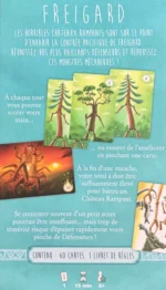 Affiche jeu Freigard avec cartes arbres et château mécanique