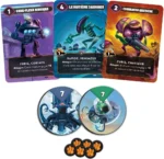 Cartes de jeu fantasy aux légumes combattants