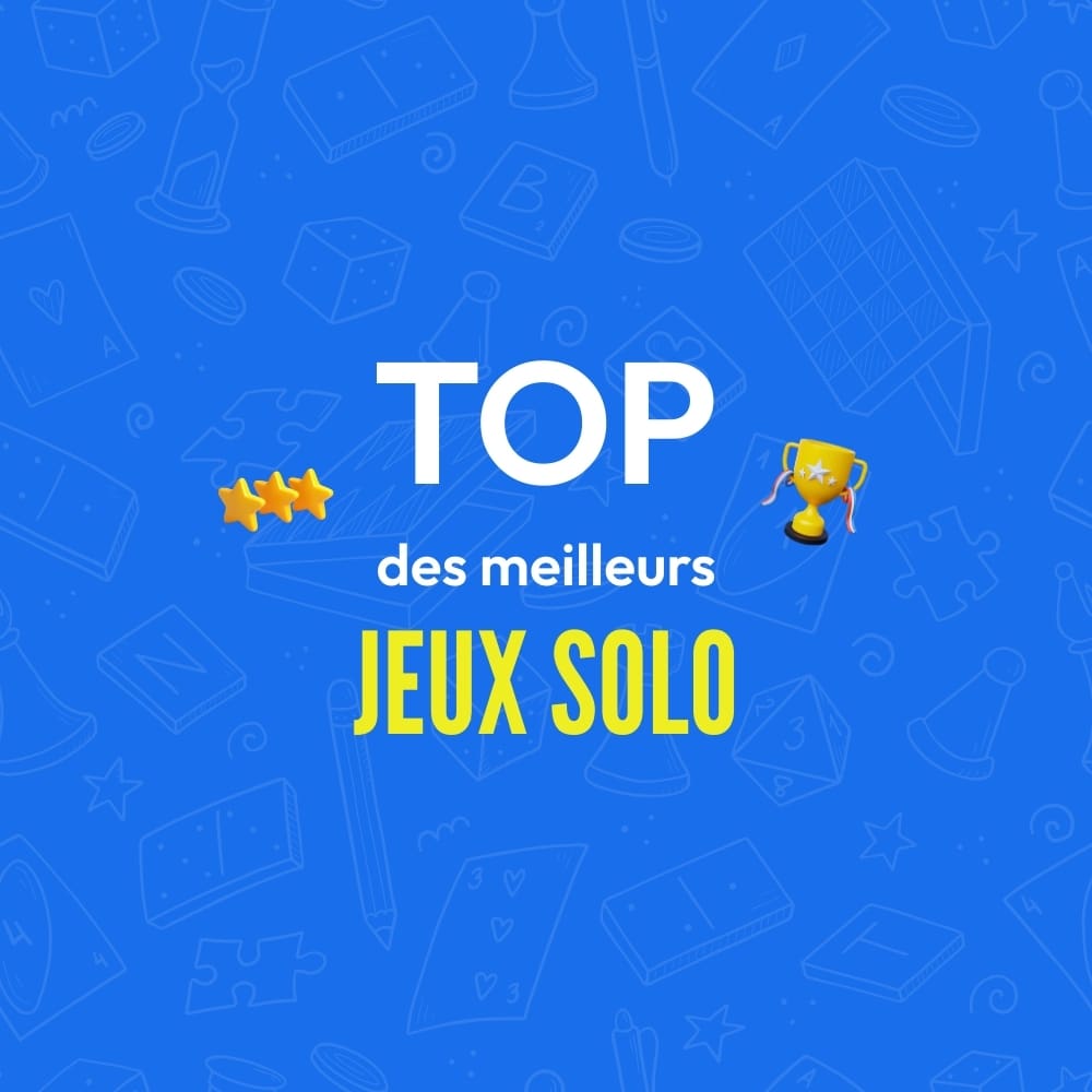 Top des meilleurs jeux solo illustration bleue