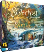 Boîte du jeu Everdell Silverfrost, village enneigé illustré