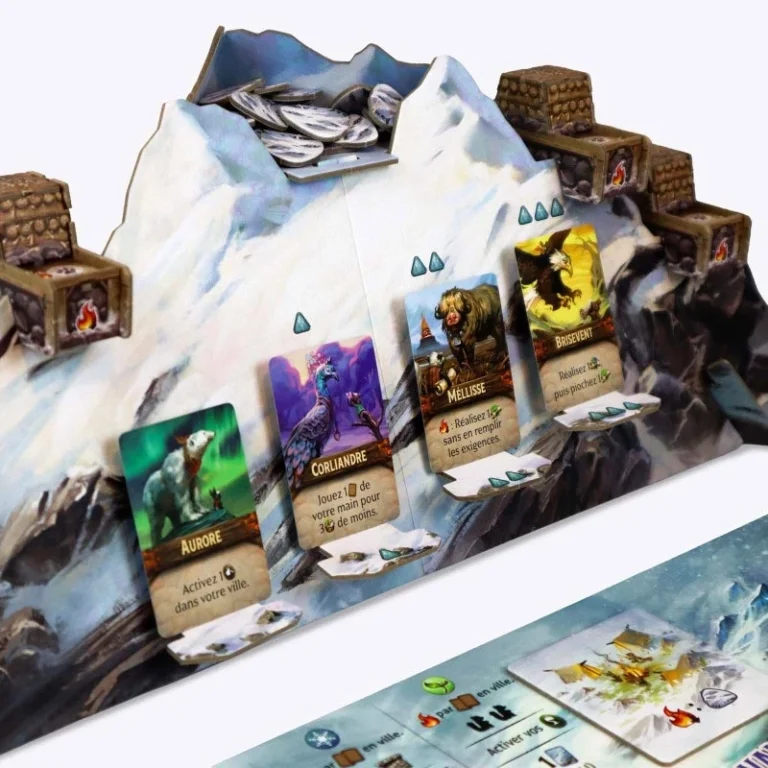 Plateau de jeu de société thème montagne fantastique