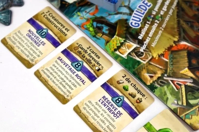 Cartes et guide d’un jeu de société