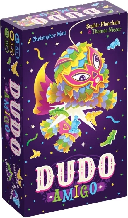 Boîte du jeu Dudo Amigo avec tatou piñata