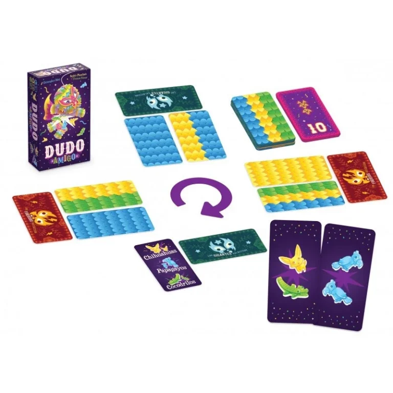 Jeu de cartes coloré Dudo Amigo