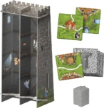 Tour médiévale de jeu de société en coupe