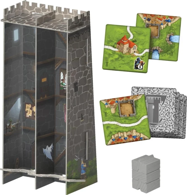 Tour médiévale de jeu de société en coupe