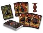Jeu de cartes illustré style mythologie grecque