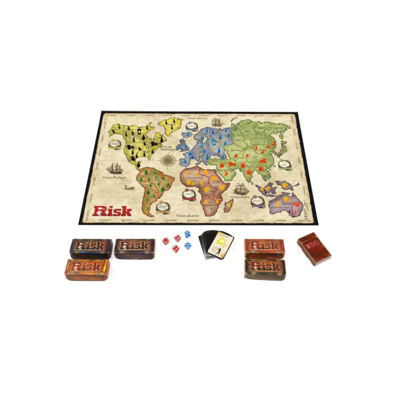 Plateau du jeu Risk avec accessoires