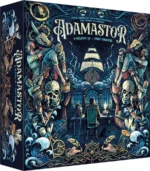 Boîte du jeu Adamastor aux illustrations maritimes sombres