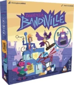 Boîte du jeu Enquêtes à Bandiville illustrée