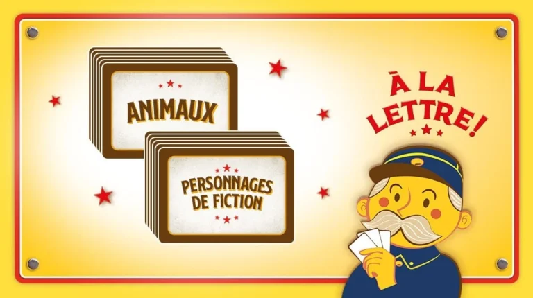 Jeu de cartes Animaux et Personnages de fiction