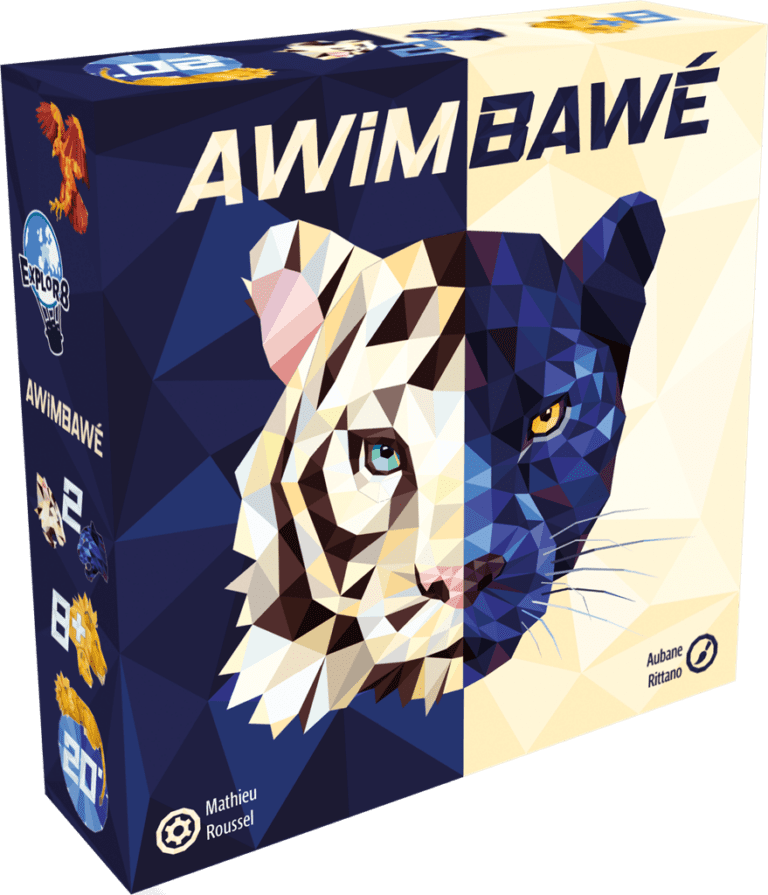 ffnfc0aw1680.png Boîte de jeu Awimbawe avec tête de félin géométrique