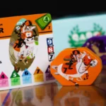 Jeu de société enfants avec cartes colorées numérotées