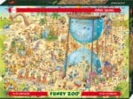 Illustration colorée du zoo amusant de Marino Degano avec foules