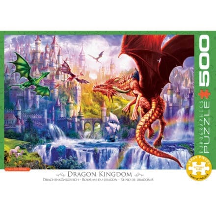 Puzzle 5000 pièces Dragon Kingdom avec château fantasy