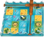 Jeu de puzzle tropical avec thème océan et îles