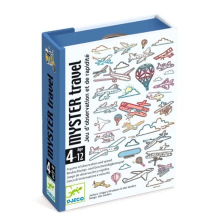 Boîte jeu Mystère Travel Djeco observation avions enfants