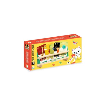 Jeu de tri couleurs enfants avec chat blanc Djeco