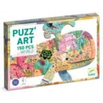 Puzzle Art Djeco 150 pièces baleine colorée