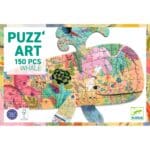 Puzzle Art baleine 150 pièces Djeco coloré