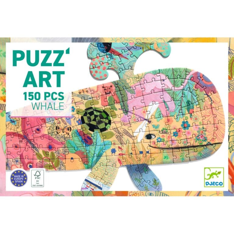 Puzzle Art baleine 150 pièces Djeco coloré