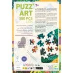 Boîte puzzle art lion 350 pièces coloré tropical enfant