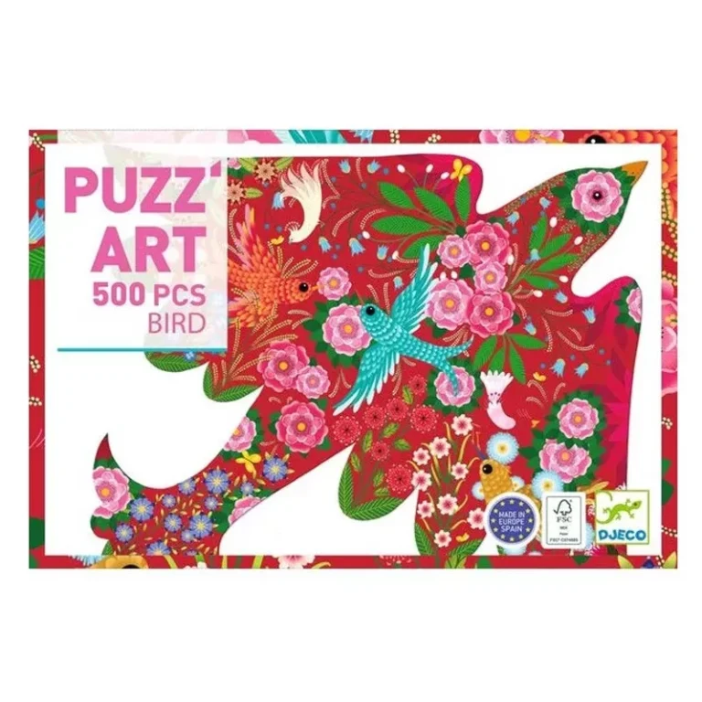 ffnfc0aw1875.webp Puzzle Puzz'Art 500 pièces oiseau coloré fleurs