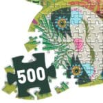 Puzzle 500 pièces avec motifs floraux et botaniques colorés