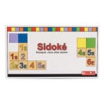 Boîte de jeu Sidoké avec grilles colorées et numéros