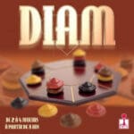 Boîte jeu DIAM avec jetons colorés hexagonaux