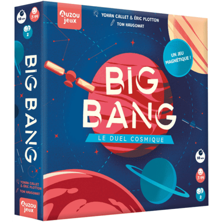 Boîte de jeu Big Bang Le Duel Cosmique avec planètes colorées