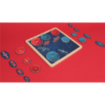 Jeu de plateau aéronautique avec jetons et plateau numéroté