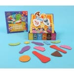Coffre jouets pour enfants avec pièces colorées détachables