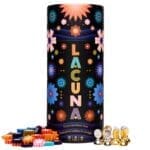 Boîte de jeu Lacuna colorée avec jetons et accessoires