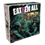 Boîte de jeu de société Eat Zem All avec zombies