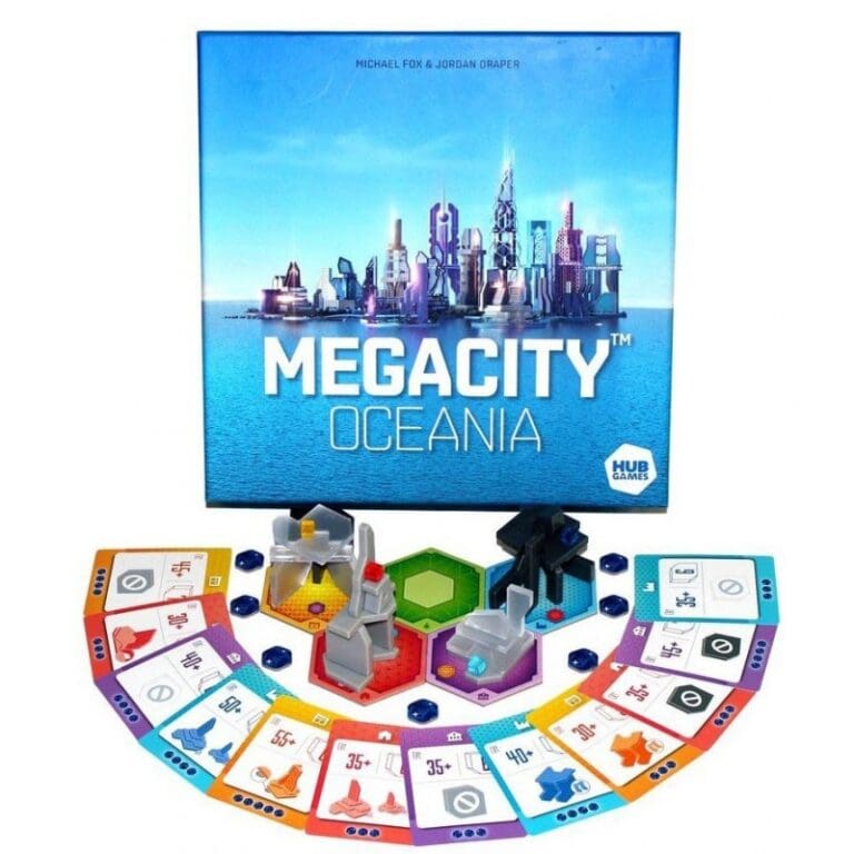 Jeu de société Megacity Oceania avec boîte et plateau