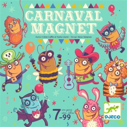 Carnaval Magnet jeu enfants colorés personnages festifs
