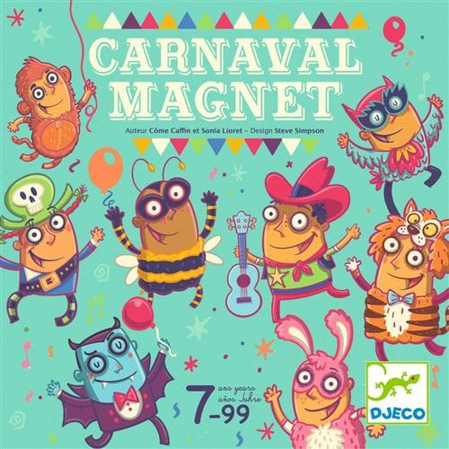 ffnfc0aw2184.jpg Carnaval Magnet jeu enfants colorés personnages festifs